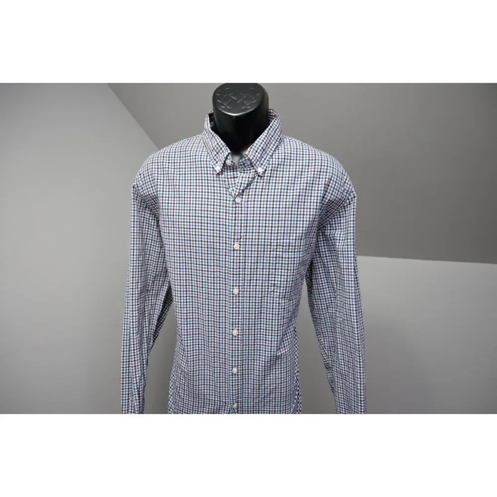 J Crew Dress Shirt Classic Fit Casual Plaid Button Up Long Sleeve‎ Mens XL